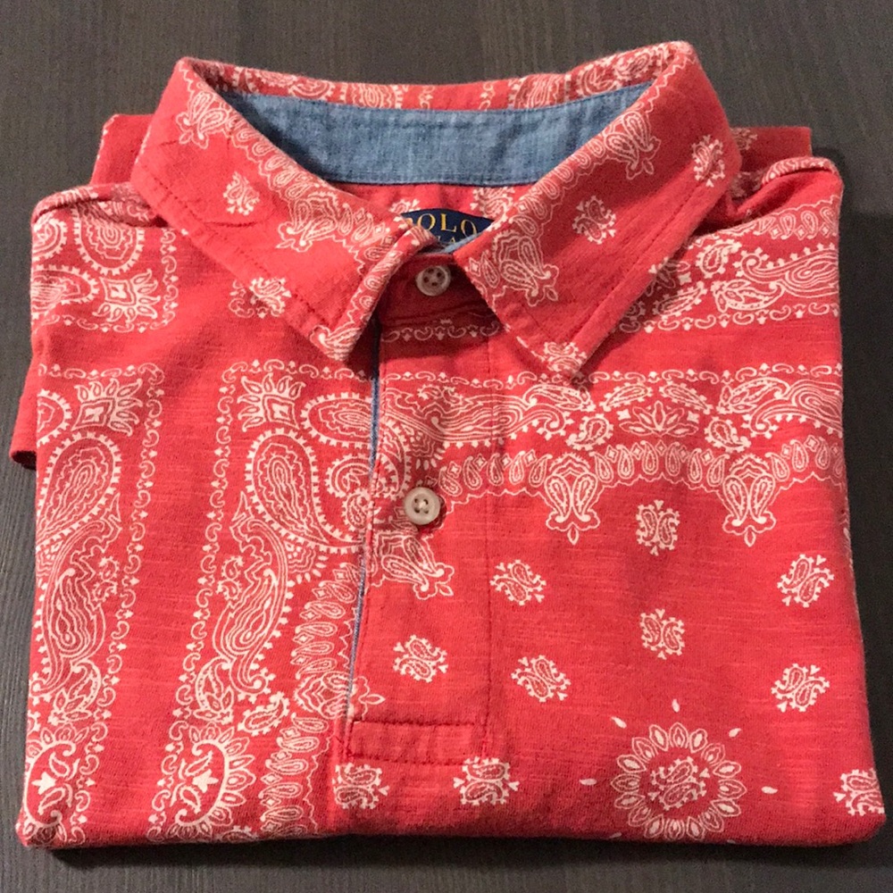 Polo Ralph Lauren Red pattern Polo Shirt